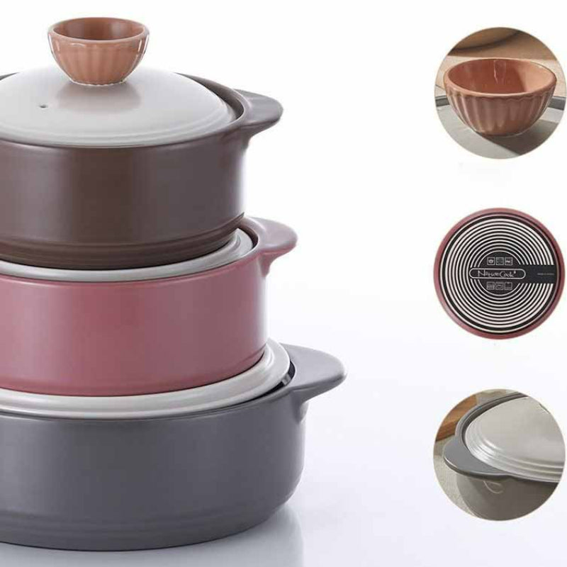 Neoflam - Valley Rose Hot Pot Set Of 3