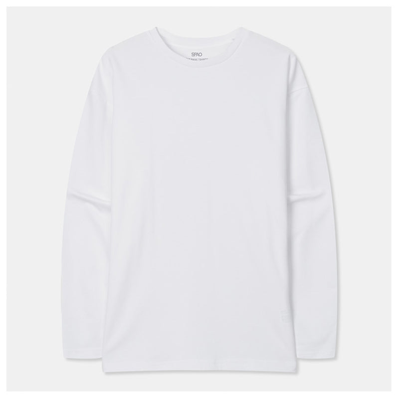 SPAO - COOLTECH Unisex Double Cool Cotton Overfit Long Sleeve Tee