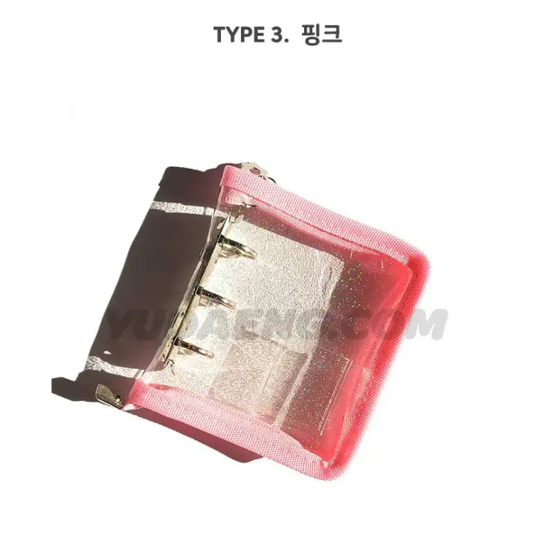Yudaeng - Glitter Mini 3 Holes Diary Zipper Pouch Cover - Yudaengdotcom - File Storage - Harumio
